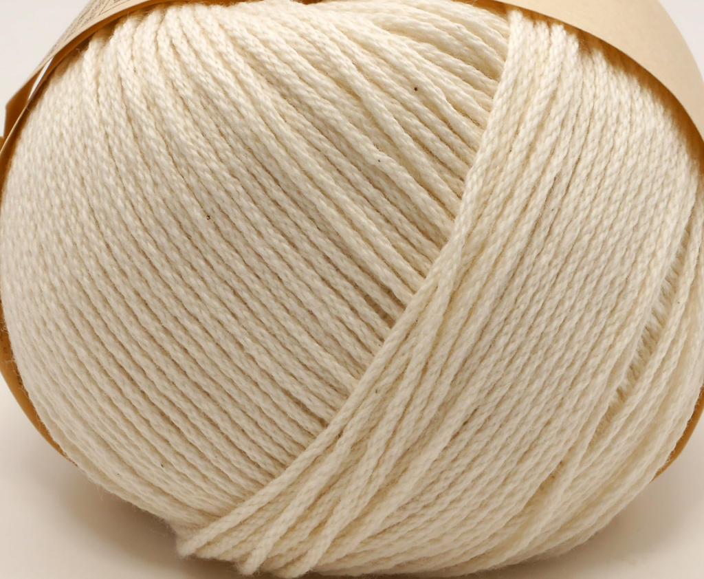 Hamanaka Hand Knitting Solid Cotton Color 5 3706 Sets Yarn, Pomme, Crochet, 1, Natural, 25g, Approx. 107m, Balls,