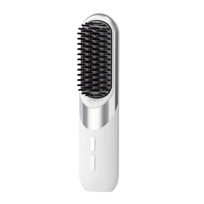 Rechargeable Portable Wireless Hair Straightener Comb with Negative Ions for Safe, Damage-Free Styling.