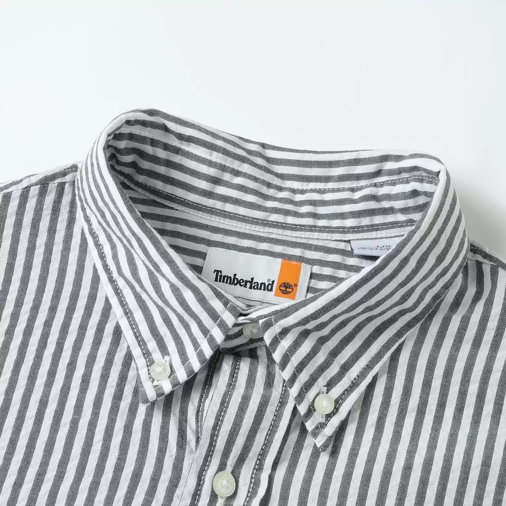 Timberland Outdoor Hiking Breathable Striped Polo Long Sleeve Shirt Men Shirts A6N8B-B68