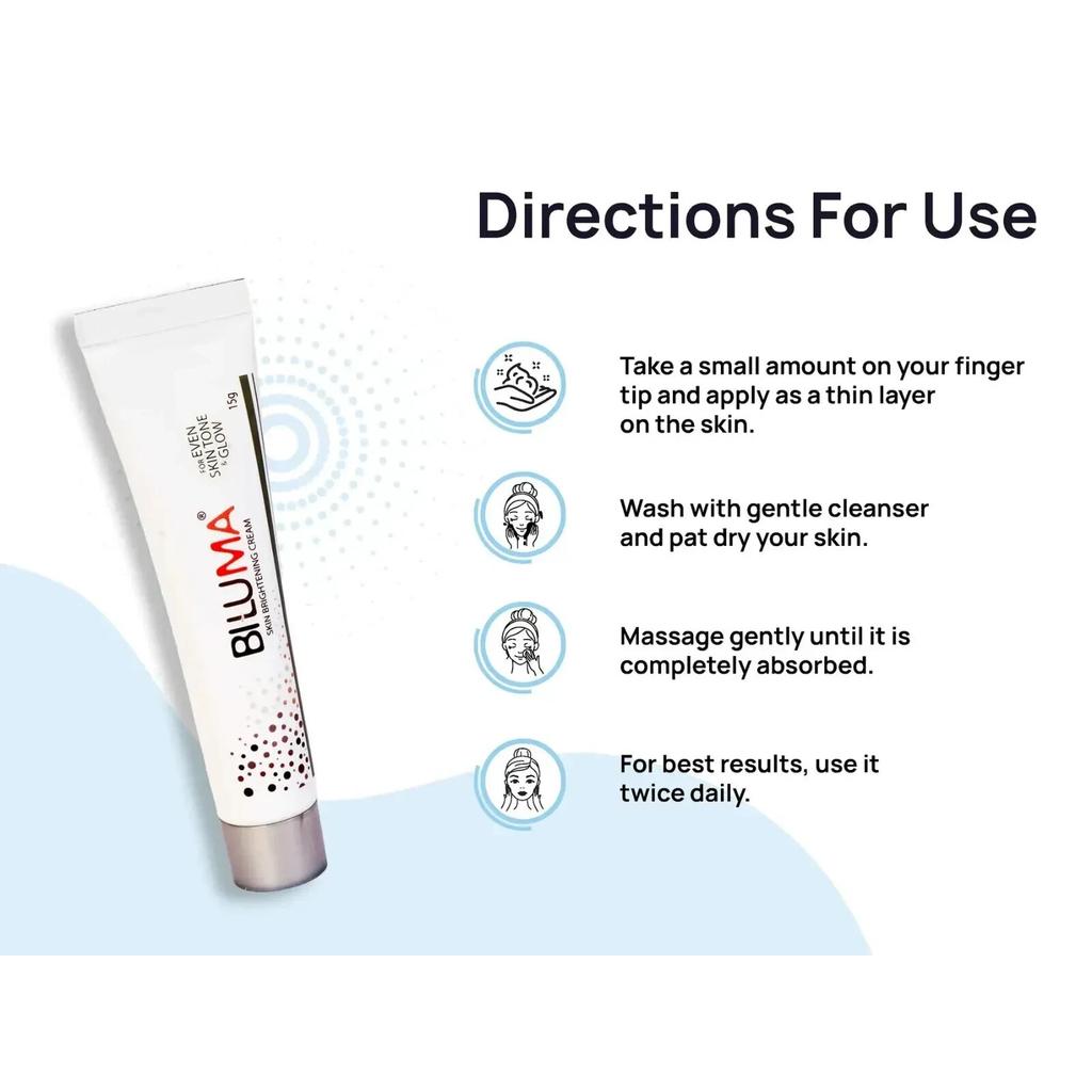 Biluma Crema Illuminante per la Pelle 15g Per un Tono Uniforme e Ridurre le Macchie Scure