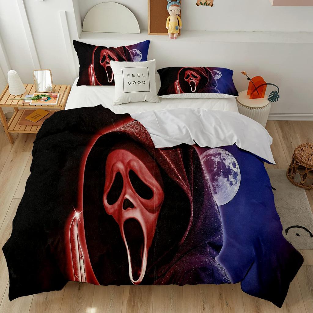 Horror Movie Bedding Three-Piece Quilt Cover
