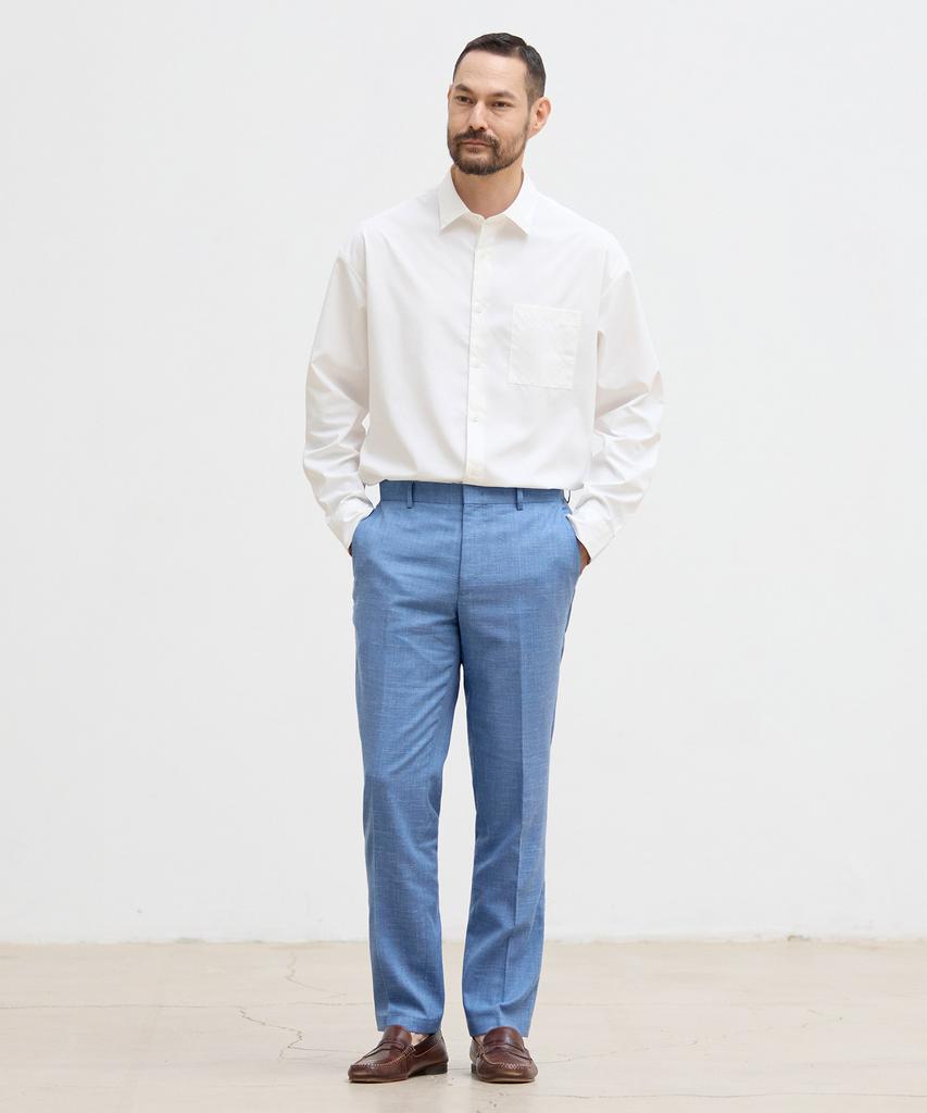 STCO Italy Marlane Linen Blend Suit Pants_Blue (Classic Fit)_Sslvb94Csl