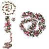 Luxurious Pink Silk Rose Floral Vine Garland For Stunning Party And Home Decor