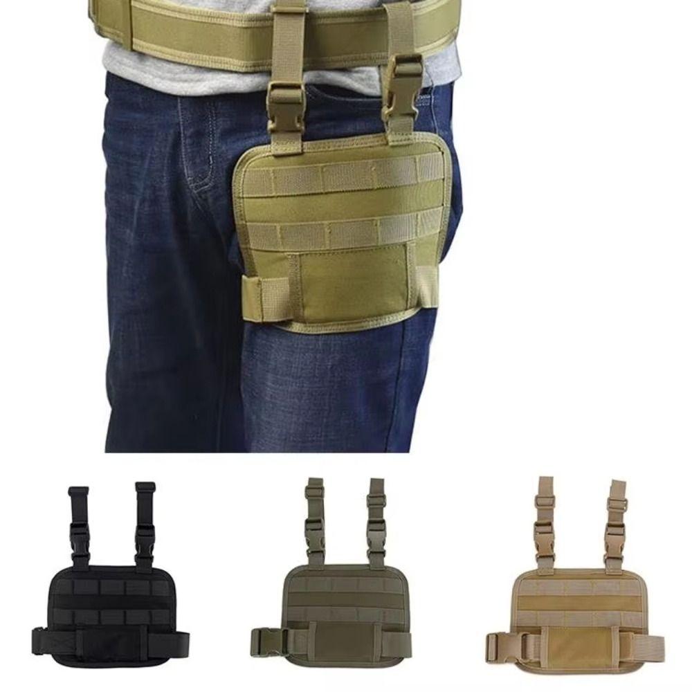 Quick Release Buckle Drop Leg Platform Adjustable Thigh Rig Panel Thigh Strap Pouch Outdoor Sports