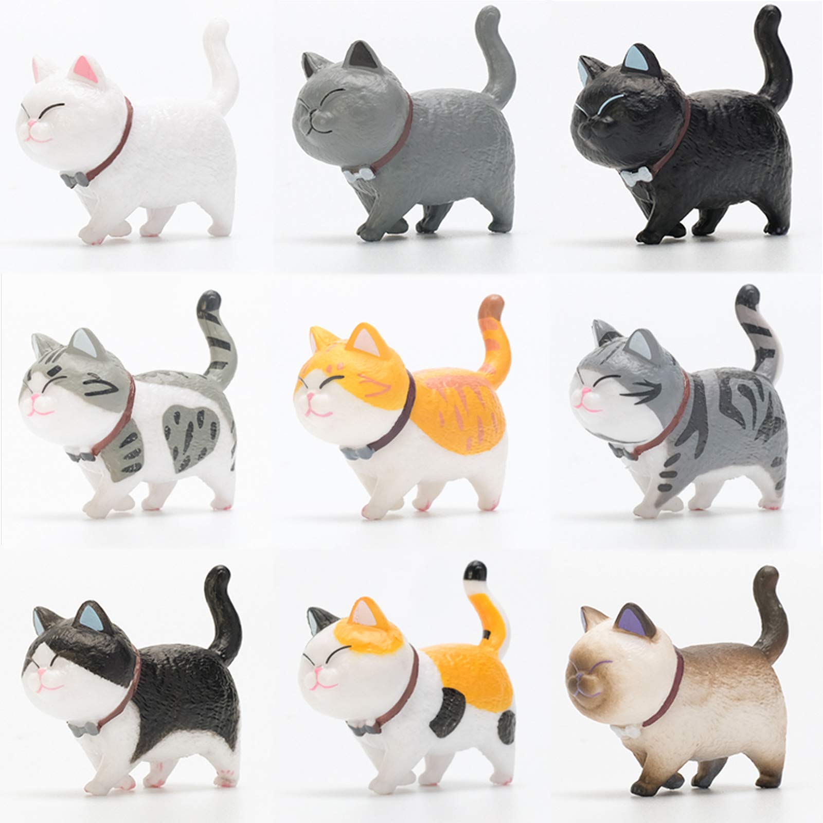 

Set of 9 3D Cat Refrigerator Cute Perfect for and A Great Gift Color Magnets, Magnets, Refrigerators, Maps, Whiteboards, Offices. (1 Set)