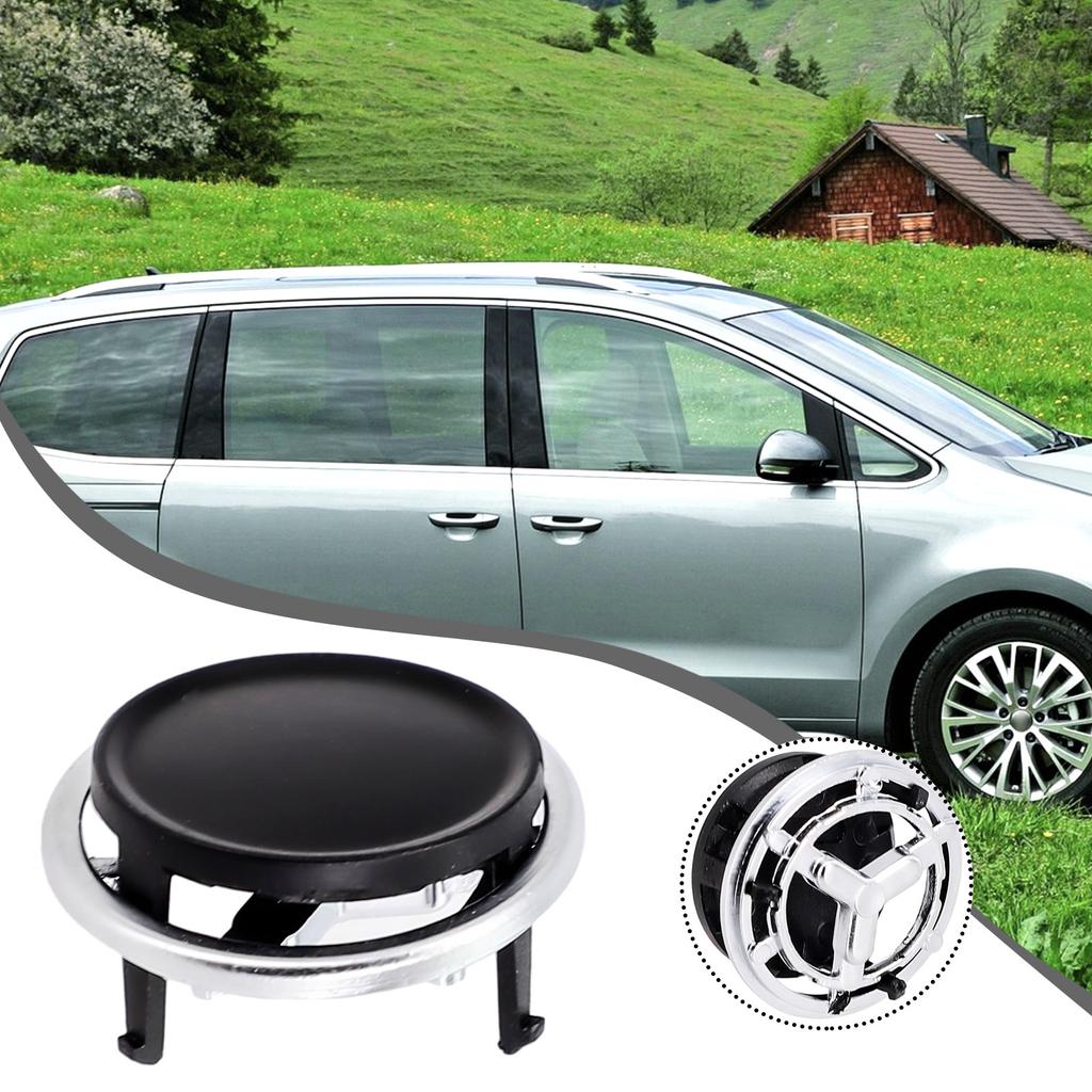 None A/C Knob Button Car Truck Air Conditioning Panel Black Interior Accessories Knob Button 24*24mm 7N0907049C