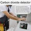 Portable Air Quality Monitor Room Temperature Humidity Meter USB Rechargeable Gas Analyzers Multifunctional 7IN1 Clock for Home Office Digital Display