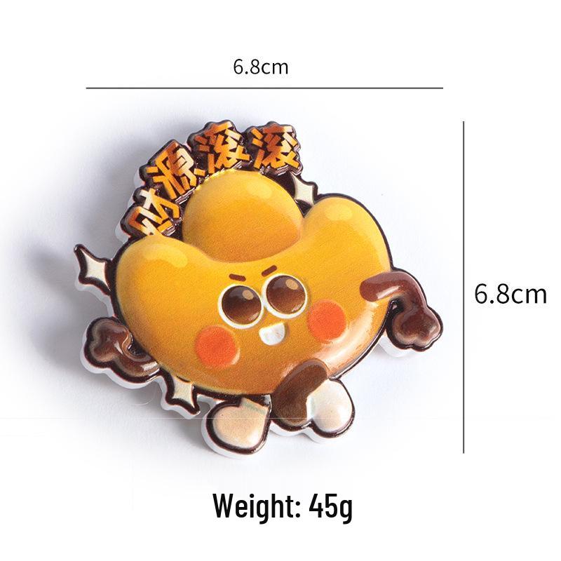 Chinesischer Cartoon Löwentanz Harz Kühlschrankmagnet - Neujahrsdekoration