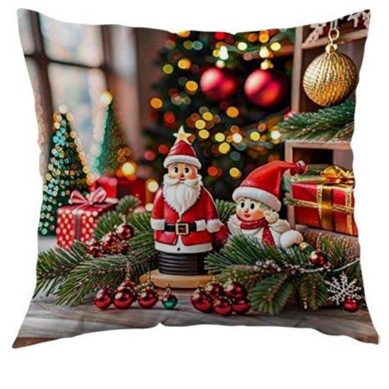 

Новая рождественская елка полиэстеровая наволочка с принтом праздничное украшение гостиная диван чехол для подушки спальня подушка 45*45cm