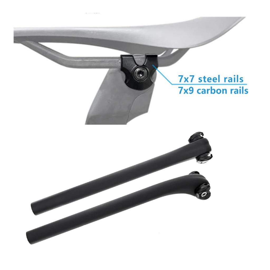 Ahvqevn Bicycle Seatpost Clamp Adapter for Carbon Saddle Rail 7x7mm Bicycle Seatpost Tube Clip Cycling Accessories Oval/Round