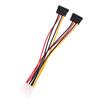 Ide Molex 4 Pin To 2 X Sata Power Cable Serial Ata Y Splitter Hard Driver Dual Extension Cord Adapter Connector