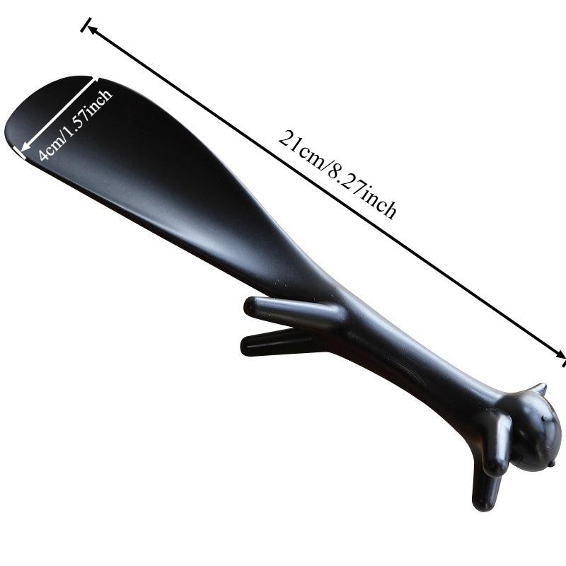 Рожок для обуви Портативное устройство для надевания обуви Детское устройство для подъема обуви Милый пластиковый короткий рожок для обуви, выдвигающийся одним пинком