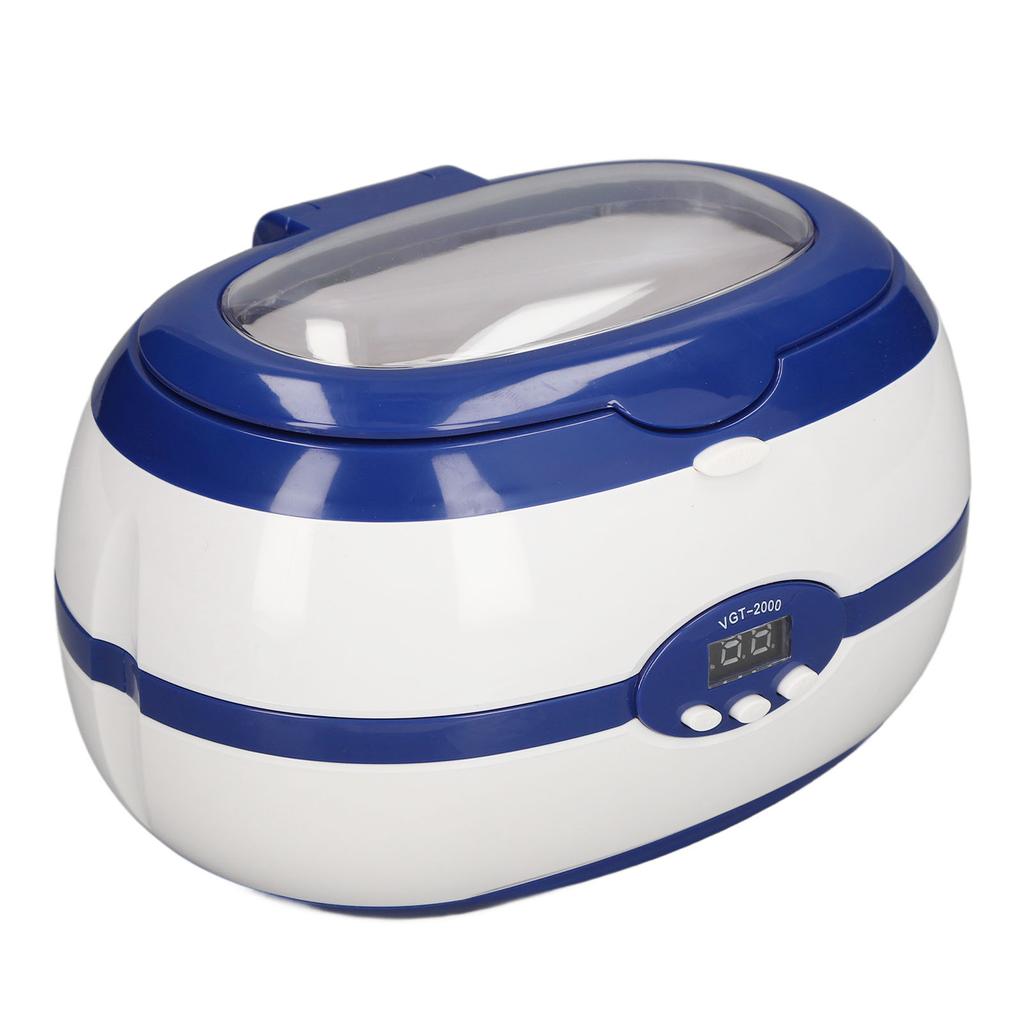 600ml Digital Timing Ultrasonic Cleaning Machine Jewelry Ultrasonic Cleaner for Glasses Printer Nozzle US Plug 100‑120V