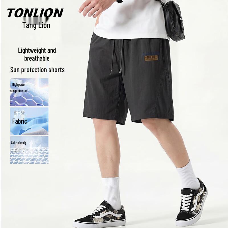 TonLion Men s Summer Casual Straight-Leg Shorts 2XL