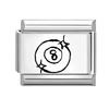 Laser Engraving Eyes Star Music Note Flowers Ball Sun Italian Charm Links Fit 9mm Bracelet Stainless Steel Women DIY Making Gift