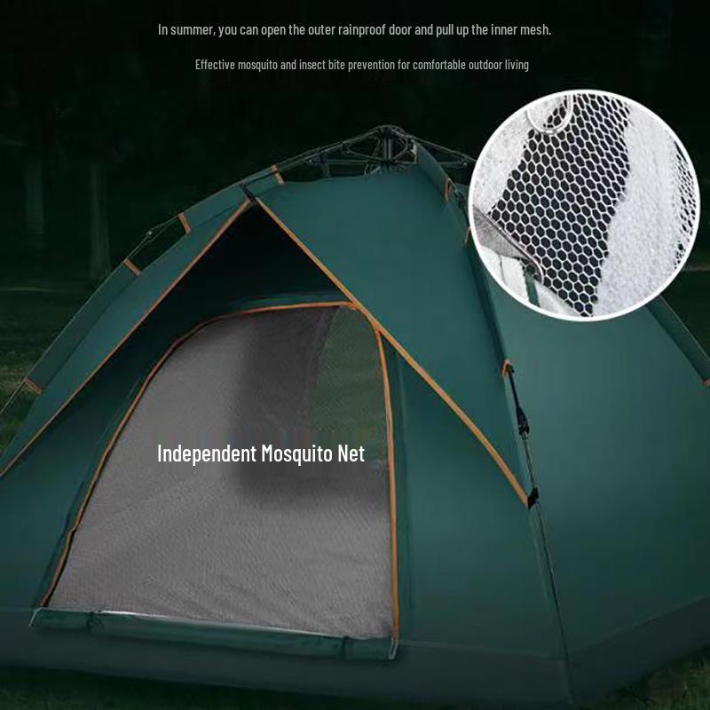 Double Person Automatic Tent: Thickened, Rainproof & Sun-Protective for Outdoor, Wild Camping or Beach Use