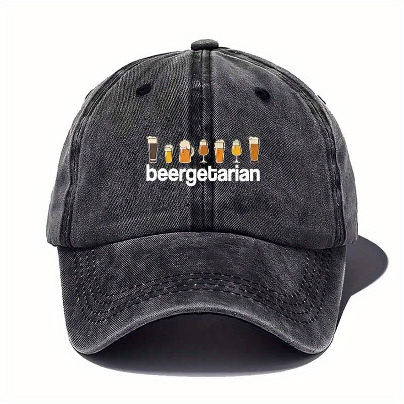 Fashionable BeerPrinted Baseball Cap The King Of Bar Socializing Perfect for Brotherhood Parties And Holiday Gifts 1pc