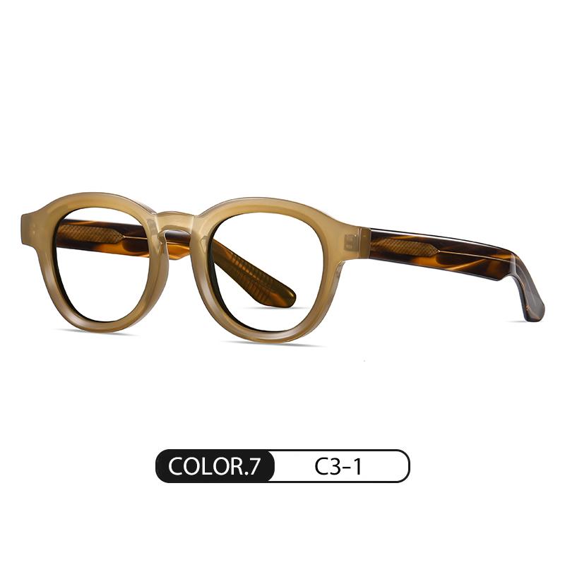 1Pcs New European And American Board Polarized Sunglasses Neutral Retro Blue Light Glasses Round Board Sunglasses