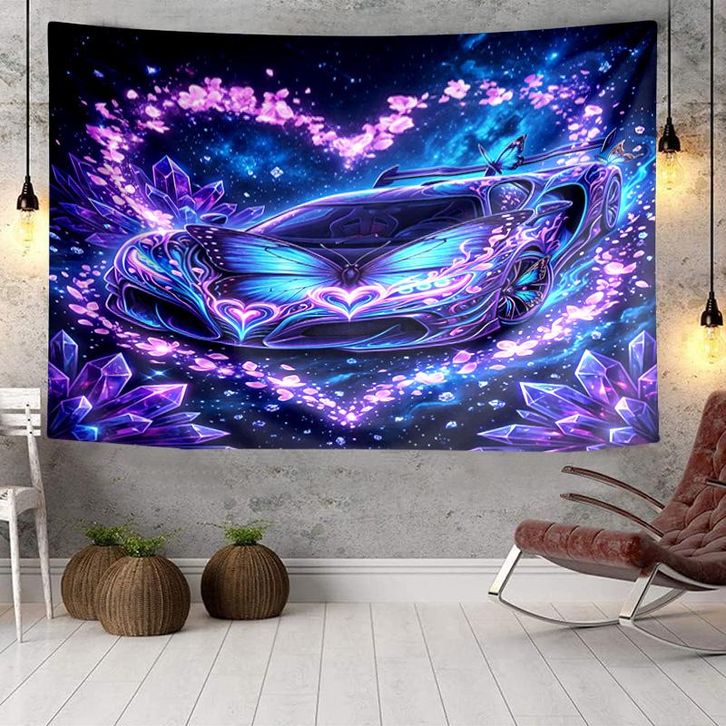 Pink Roses And Hearts Tapestry, Unique Design Tapestry, Wall Decor for Bedroom,Livingroom, Playroom,Heartwarming Fan Holiday Gifts