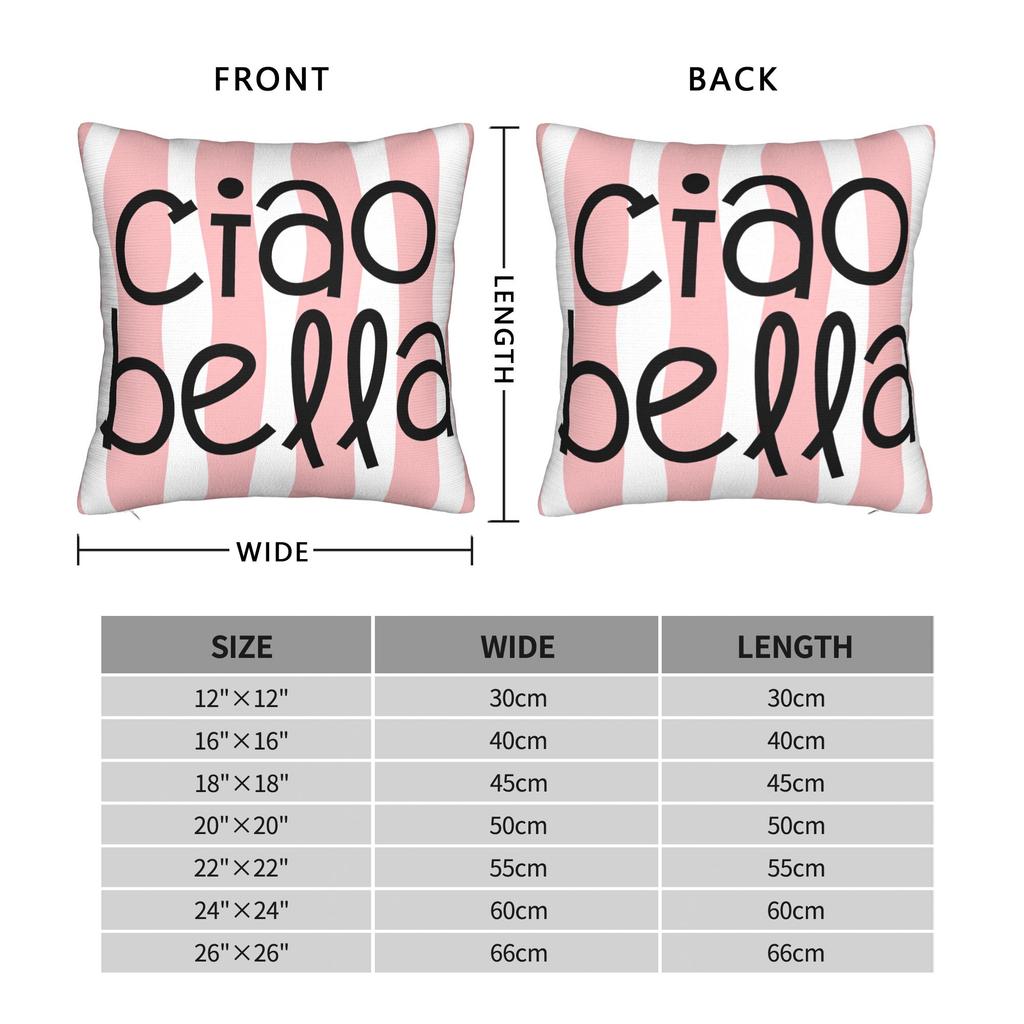 Ciao Bella Art Design Pillow Cover Soft Cushion Cover Novelty Pillow Case For Sofa Home Decoration