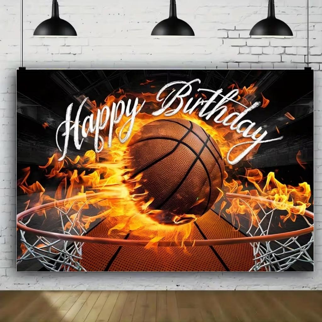 Basketball Themed Birthday Party Decorations for Boys and Girls Sports Design Photography Backdrop Banner Gifts for Kids14