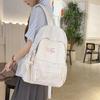 Schoolbag Japanese Soft Cute Polka Dot Schoolbag Female Junior High School Student High School College Student Campus Backpack Leisure Travel 
