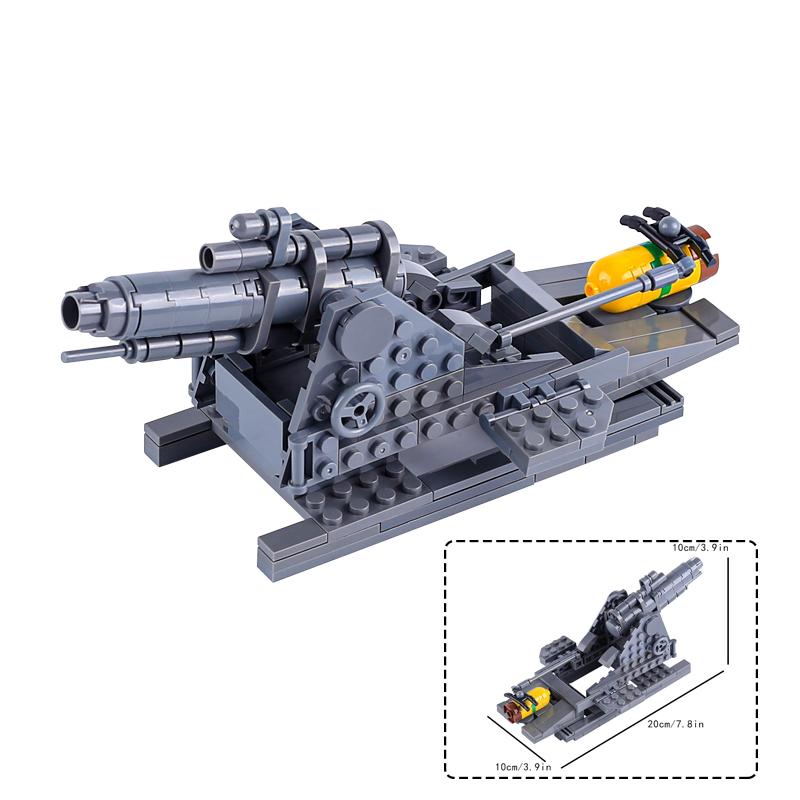 1. sv. vojna 2. sv. vojna Vojenské zbrane Stavebnice Vojaci Armády Figúrky Raketové zbrane Bunker PAK60 Delostrelecký Tank Tehly Hračky pre deti Darček