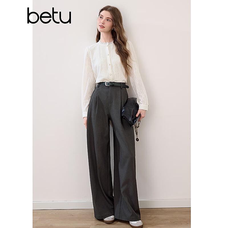 

Betu Women s High-Waist Wide-Leg Pants S