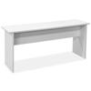 VidaXL Table de salle à manger et bancs 3 pcs Aggloméré Blanc