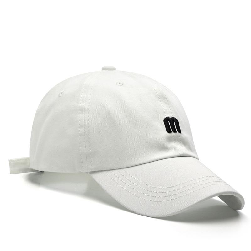 

Модные бейсбольные кепки Snapback, регулируемые спортивные кепки на открытом воздухе, хип-хоп, модные однотонные цвета для мужчин и женщин 56-60cm Adjustable белый