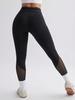New hot-selling fitness mesh splicing sports leggings high waist hip-lifting yoga pants yoga clothes leggings