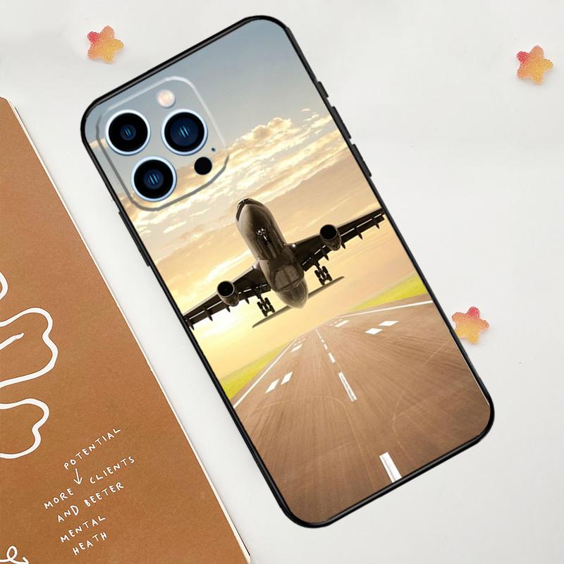 

Чохол для телефону з літаком, літаком, авіалайнером для iPhone 17 Pro Max 14 11 15 16 Pro Max 13 12 mini 16 Plus 16e 17 Air Funda iPhone 17 Air