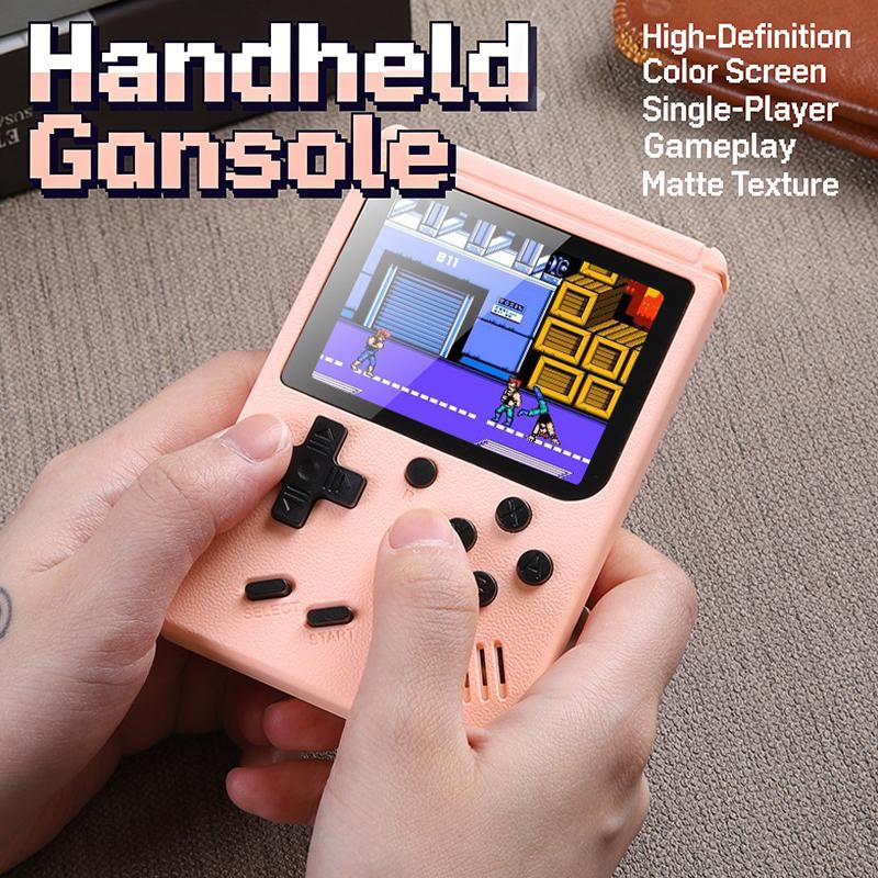 Portable Mini Handheld Video Game Console 8 Bit 3.0 Inch Color Lcd Kids Color Game Player 500 In 1 Games Single Player Version