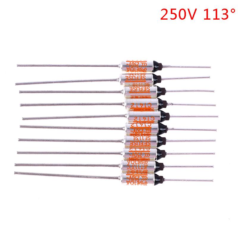 10Pcs Sefuse Cutoffs Thermal Fuse Rice Cooker Thermal Fuse 250V 192Celsius 113Celsius 142Celsius 172Celsius 240Celsius Sf240E Sf169E Sf113E Sf188E