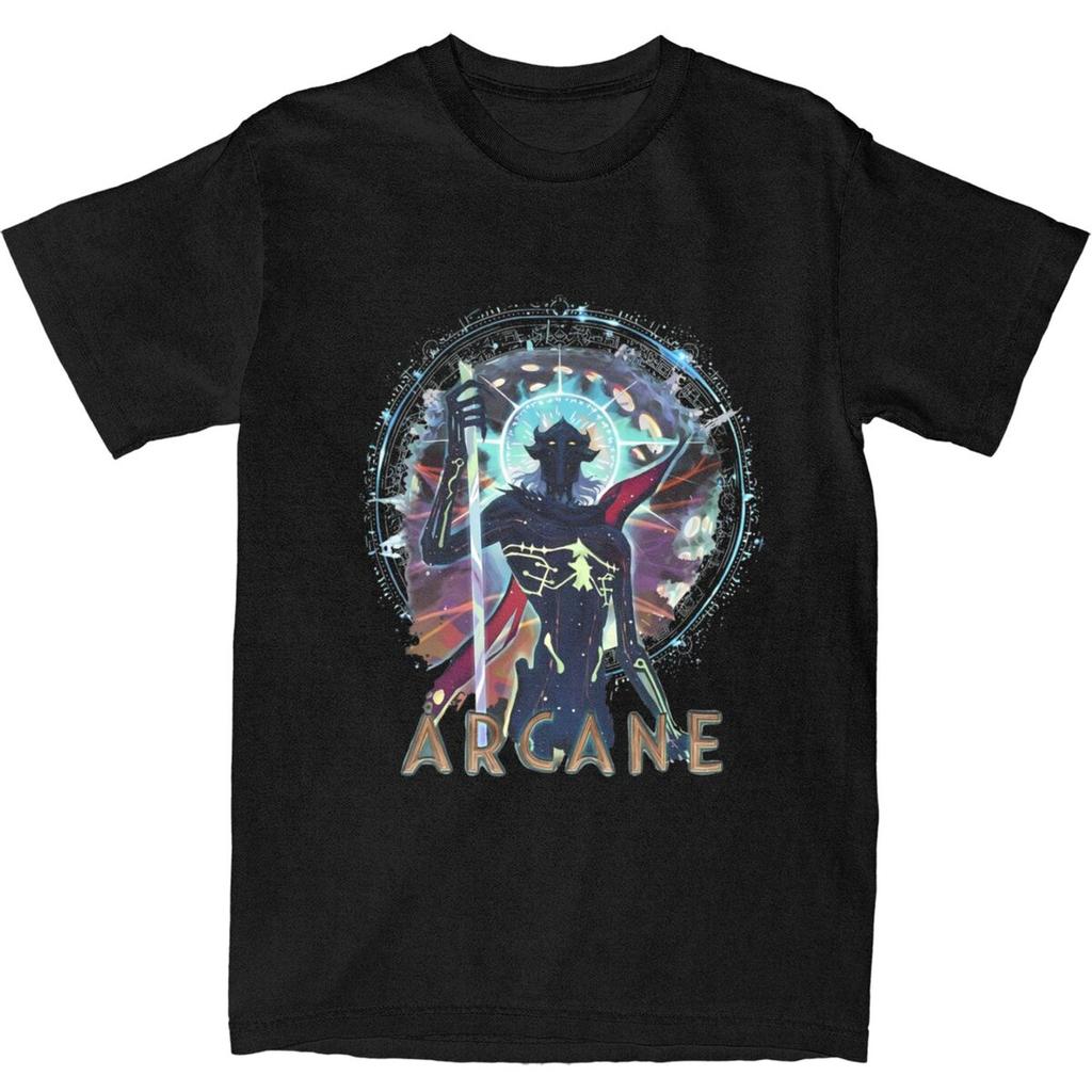 Vintage Jayce And Viktor Arcane Bootleg Tee Shirt for Men Women Gift T Shirts 100% Cotton Clothes