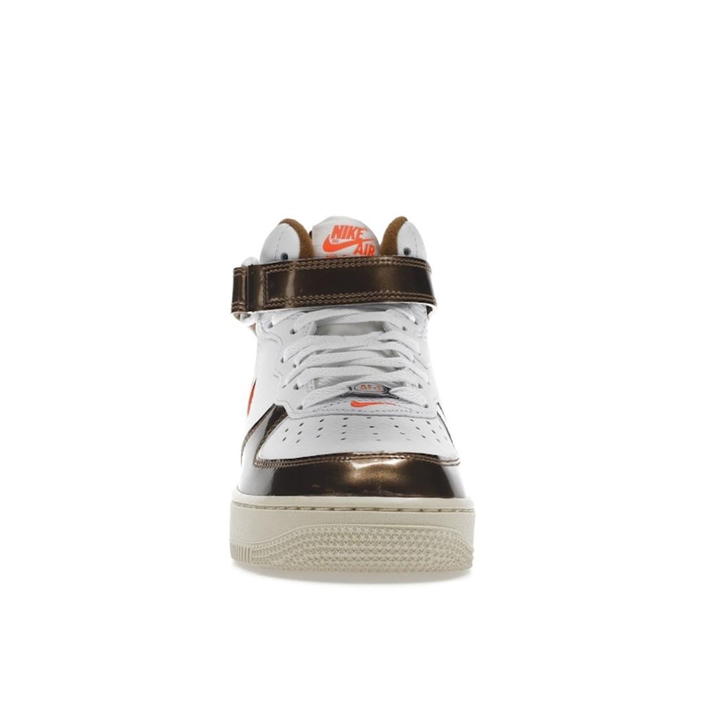 Nike Air Force 1 Mid QS Ale Brown Men Sneakers White Total-Orange Beach DH5623-100