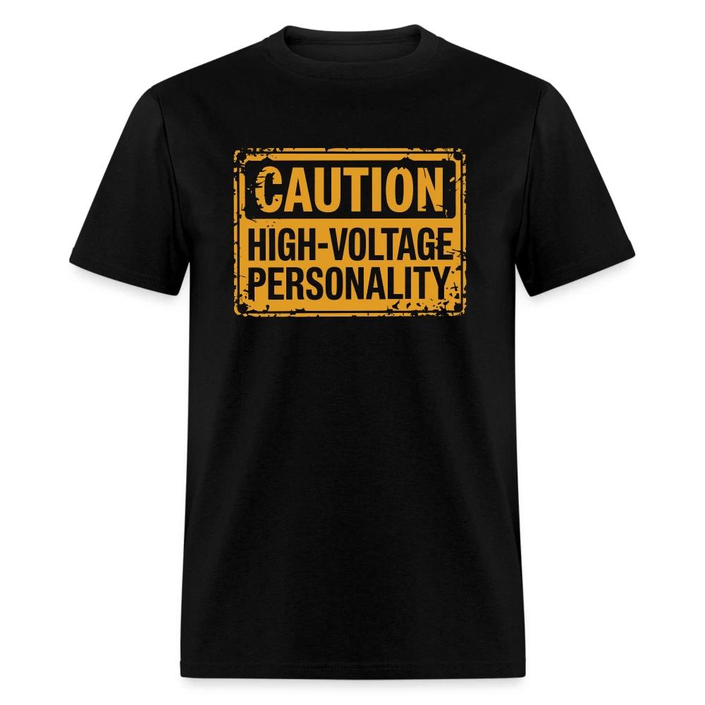 Caution High Voltage Personality T-Shirt S