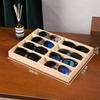 8 Compartment Solid Wood Jewelry Storage Tray Minimalist Multi-Grid Ornament Organizer Tray For Earring Ring Necklace Accessorie