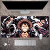 Animation Office Luffy  Roronoa Zoro E-sports Gaming Table Mat ONE PIECE Leather Mouse Pad Boys Oversized Computer Keyboard Pad