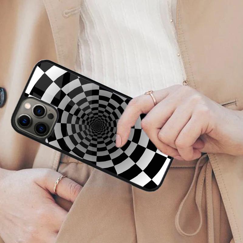 Optical Illusion Print Magnetic Phone Case For APPLE iPhone 17 Air 16 14 13 12 Pro Max 15 Plus Wireless Charge MagSafe Cover
