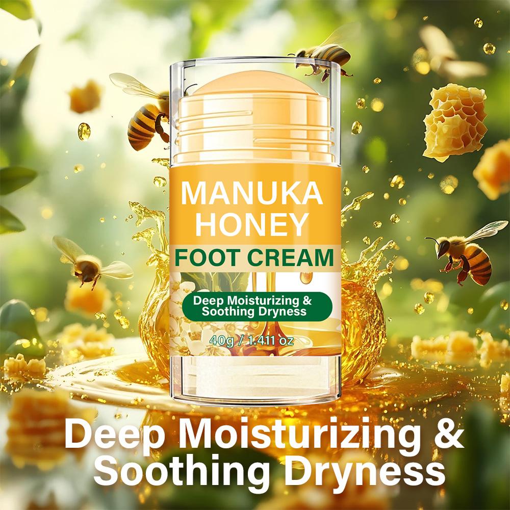 Manuka Honey Foot Cream-Deep Moisturizing & Soothing Dryness For Feet-Suitable For All Skin Types, 40g