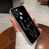 Funny Cute Cat Line Art Transparent Case For Apple iPhone 17 16 15 14 13 12 11 Pro Max 16 Plus 16E 17Air 17Pro Phone Cover Funda