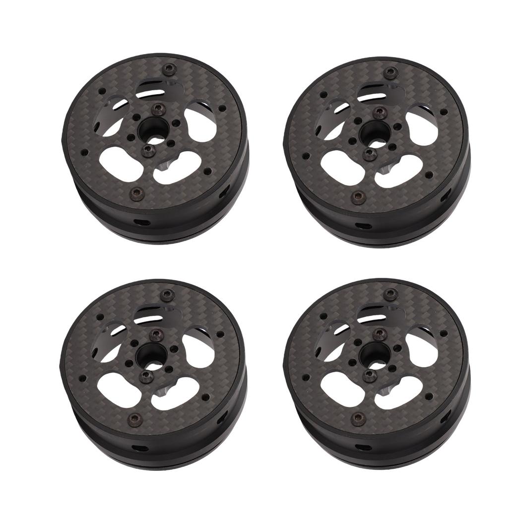 4Pcs Beadlock Wheels 2.2in Ultra Lightweight Composite Material Faceplate for 1 10 RC Crawler Car