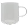GLASS MUG FOR COFFEE AND TEA 330 ml. 9 cm TRANSPARENT
