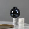 Vaso de Vidro Mármore Círculo Geométrico Estrela Flor Vaso Artesanato de Vidro Ornamentos Acessórios para Arranjo de Flores Decoração de Casa