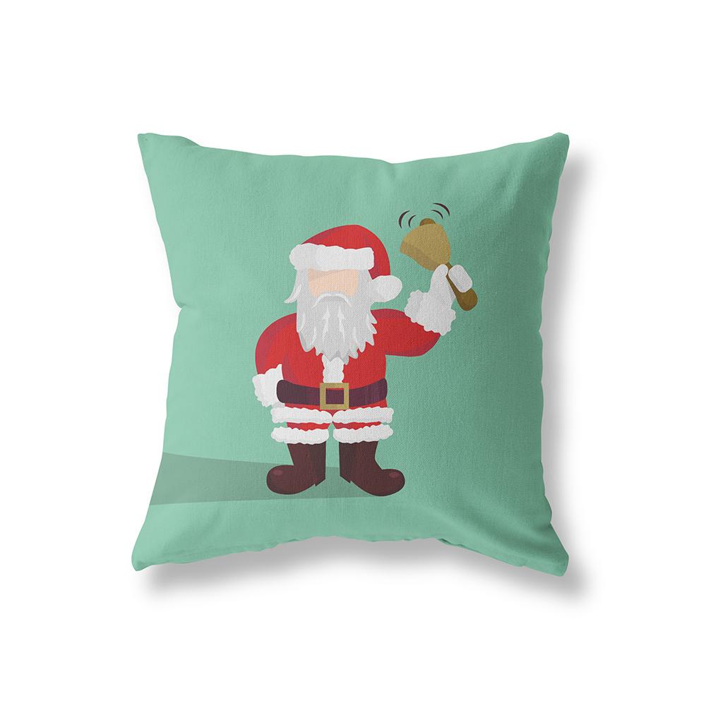 Merry Christmas Cute Snowman Print Pattern Polyester Cushion Cover Home Living Room Sofa Decoration Square Pillow Pillow Cover