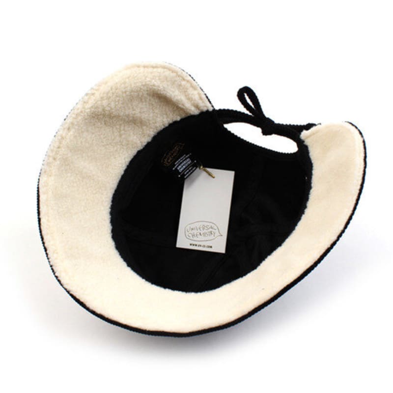 Universal Chemistry Corduroy Backopen Black Bucket Hat