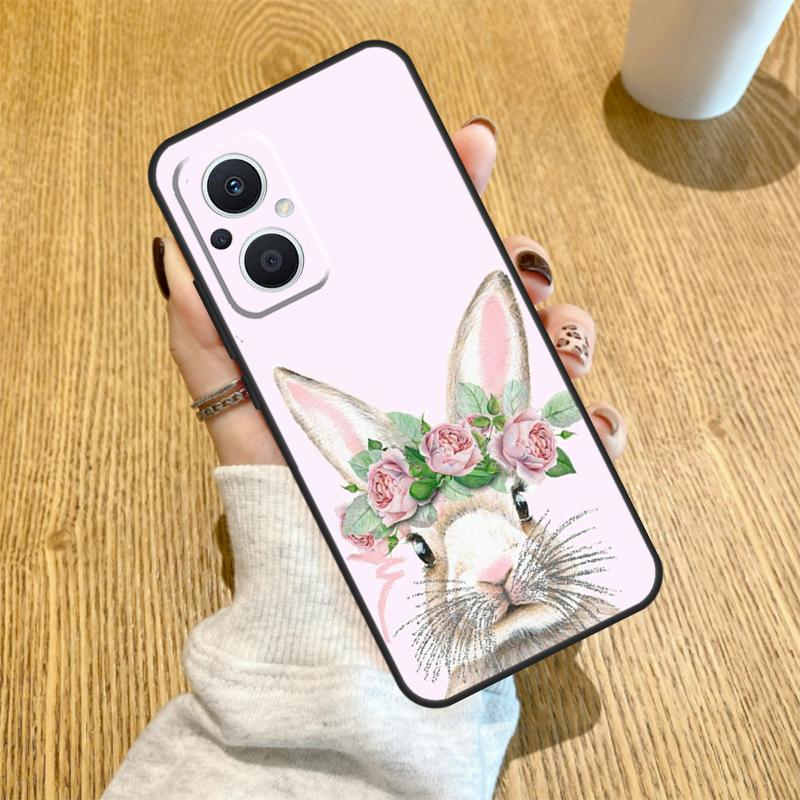Cute Bunny Rabbit Funda For OPPO Reno 7 8 Lite 14 F 13F 12F 11F 13 12 11 10 Pro OPPO Find X9 X8 X6 X5 Pro Case
