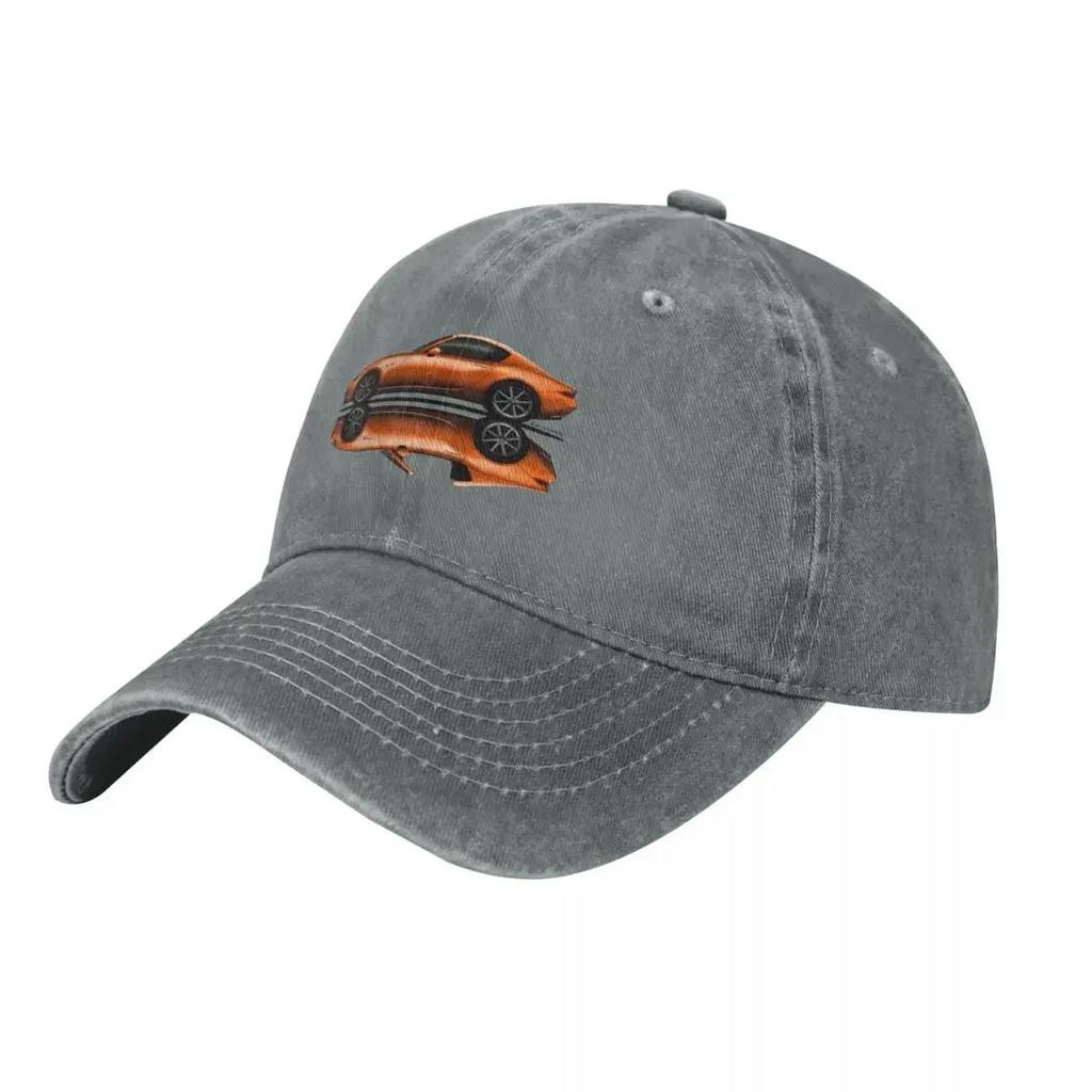 My drawing of the open and closed 30th Anniversary roadster coupe fastback sports car Baseball Cap Horse Hat Womens Mens