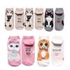 Animal Cotton Socks Women Autumn Winter Cute Cartoon Cat Dog Parttern Mid Tube Sock Kawaii Female Girl Funny Floor Sleep Socks